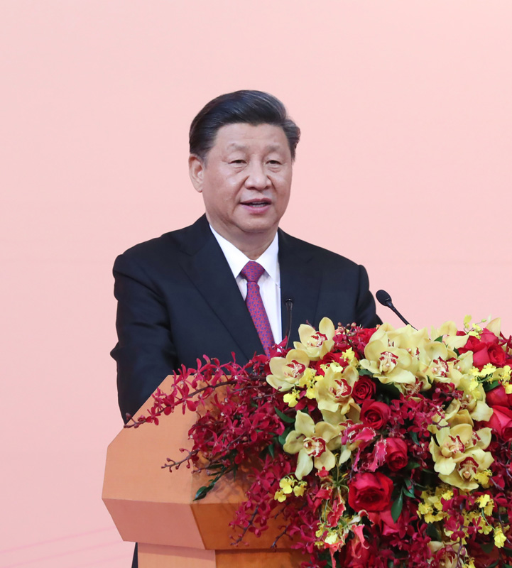 12月19日，國(guó)家主席習(xí)近平出席澳門(mén)特別行政區(qū)政府歡迎晚宴并發(fā)表重要講話。 新華社記者 鞠鵬 攝