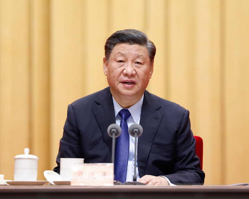 2月20日，黨史學(xué)習(xí)教育動員大會在北京召開。中共中央總書記、國家主席、中央軍委主席習(xí)近平出席會議并發(fā)表重要講話。新華社記者 黃敬文 攝